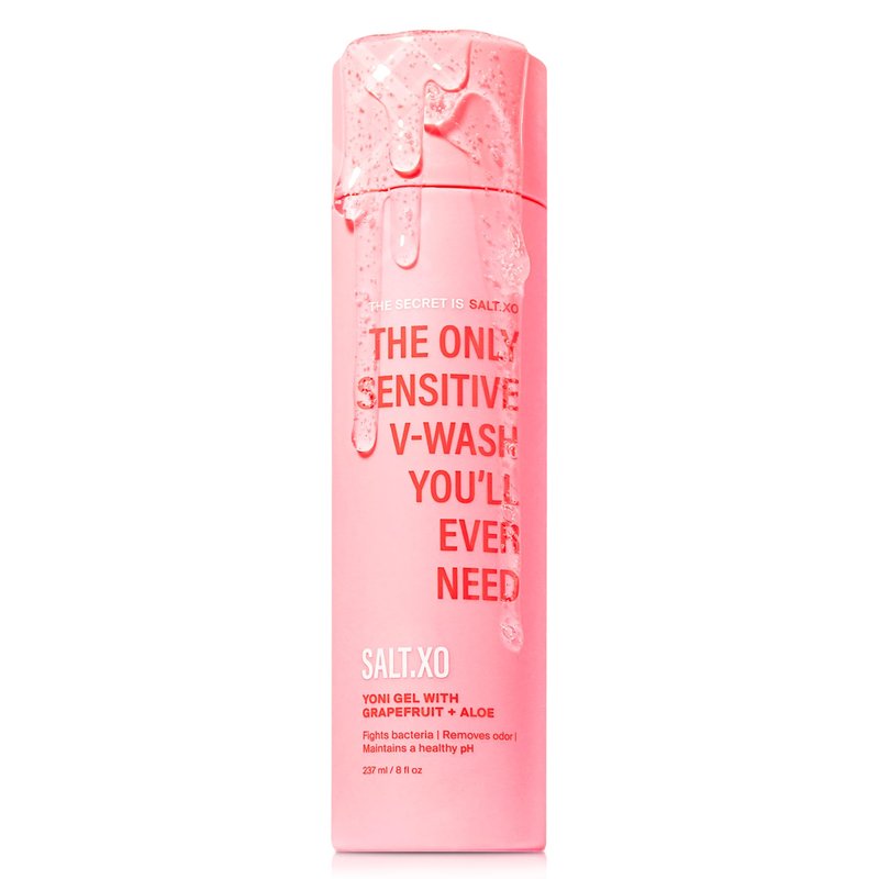 salt.xo Grapefruit Sensitive Yoni Gel Wash, Intimate Care Gel for Women, Intimate Care Gel for Women, pH Balance V Wash Cruelty-Free, Feminine Hygiene Products (8 Fl Oz)