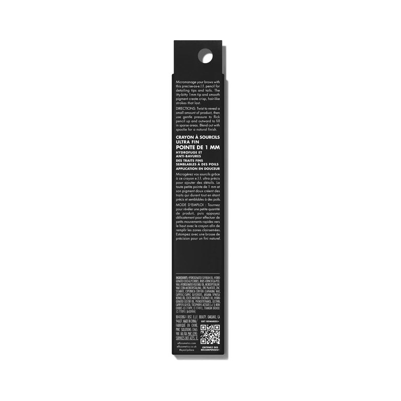 e.l.f. Micro-Fine Brow Pencil, Waterproof Brow Color & Spoolie For Shaping Brows & Creating A Feathered Natural-Looking Finish, Vegan & Cruelty-Free, Espresso