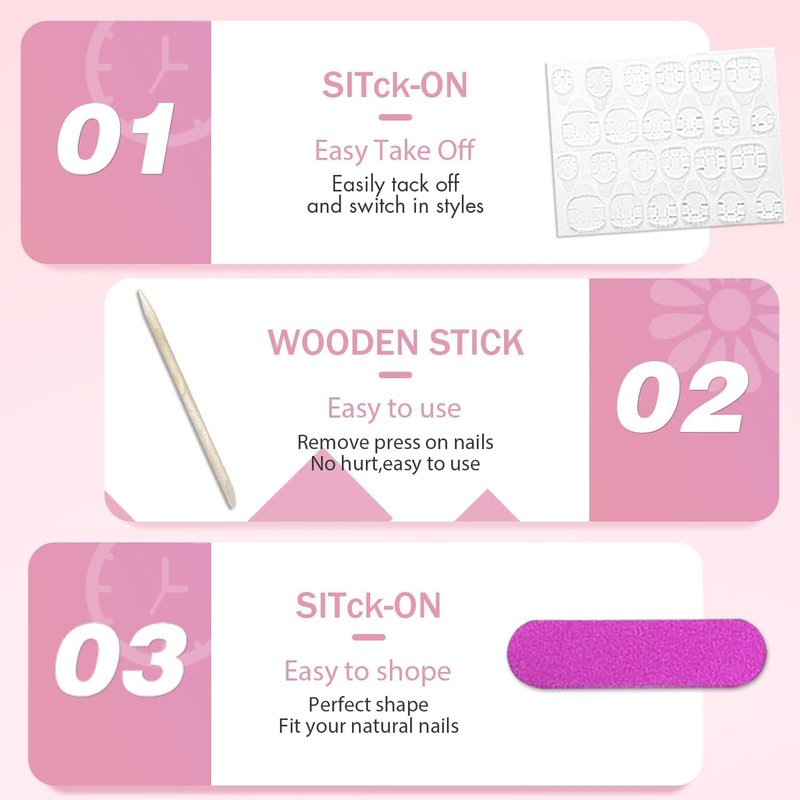 Dusty Baby Pink Press on Nails Short Oval Round Nails Glue on, SXVME Short Fake Nails Press ons, Acrylic False Nails Handmade of Gel, Best Thick Natural Almond Nails for Big & Petite Fingers, 24Pcs
