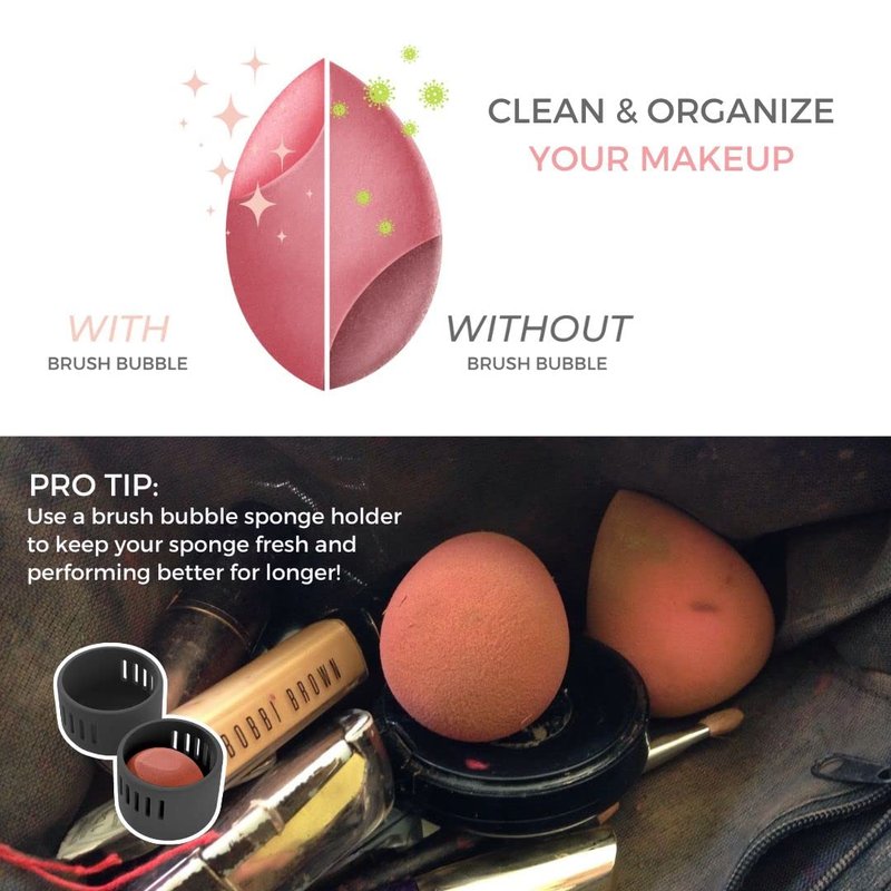 Rose Pink Makeup Sponge Set - 6 Dual-Angled Beauty Sponges for Flawless Blending | Hypoallergenic & Latex-Free