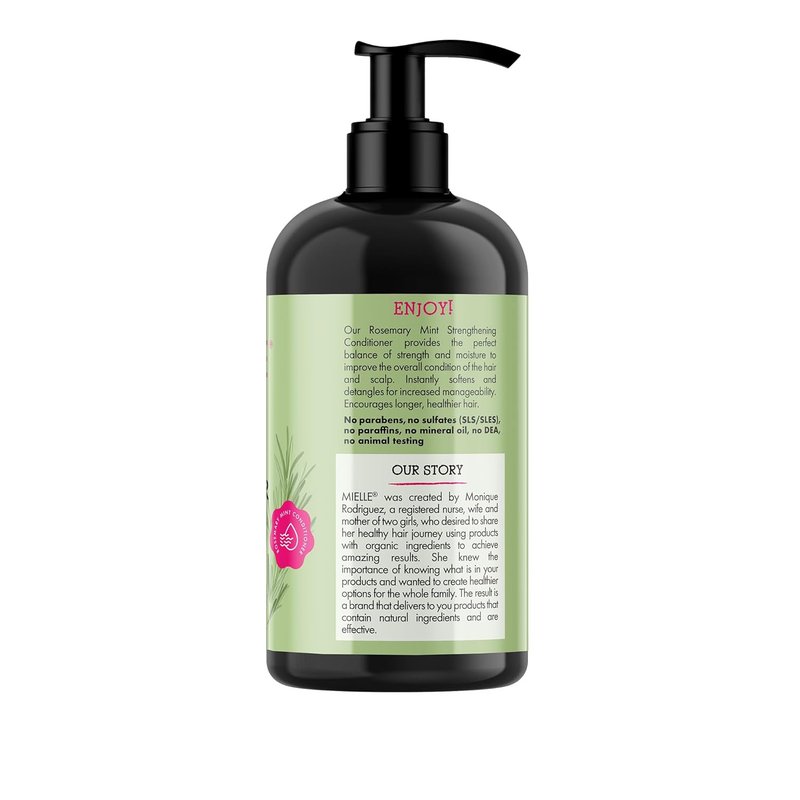 Mielle Organics Rosemary Mint Hair Conditioner - Biotin Infused Detangling & Hydrating Formula | 12 oz for Men & Women