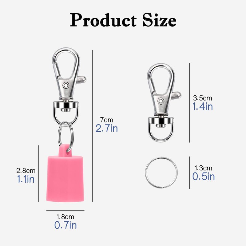 Keychain Cap Compatible with Aquaphor 0.35 oz Lip Repair, Portable Holder Keychain Cap Compatible with Aquaphor Lip Balm(Blue+Pink)