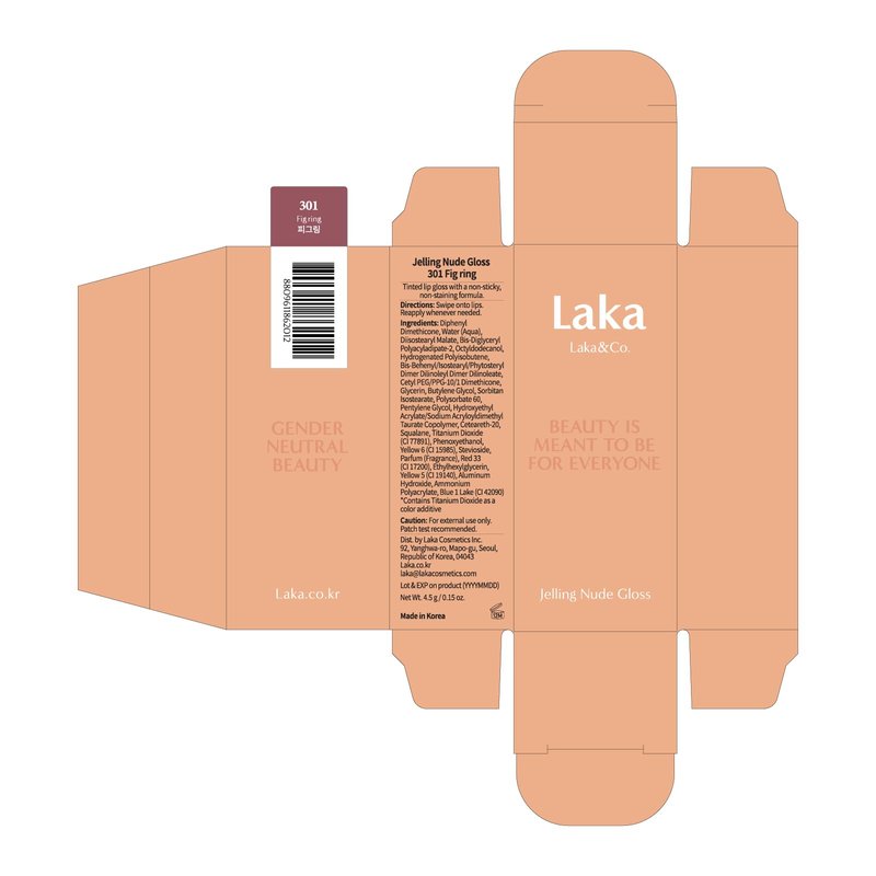 Laka Jelling Nude Gloss, #301 Figring