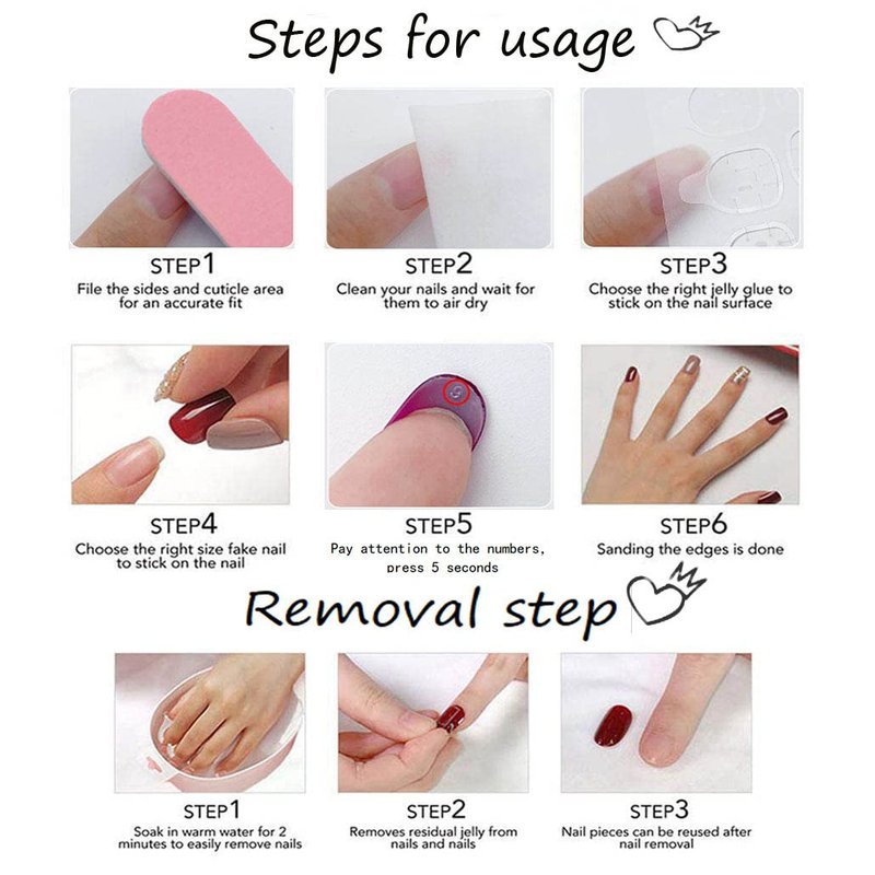 Foccna Square Ombre Press on Nails -Soft Gel Press on Nails Short Pink Fake Nails Square Bling Glossy False Nail Tips Artificial Nails for Women and Girls,24pcs