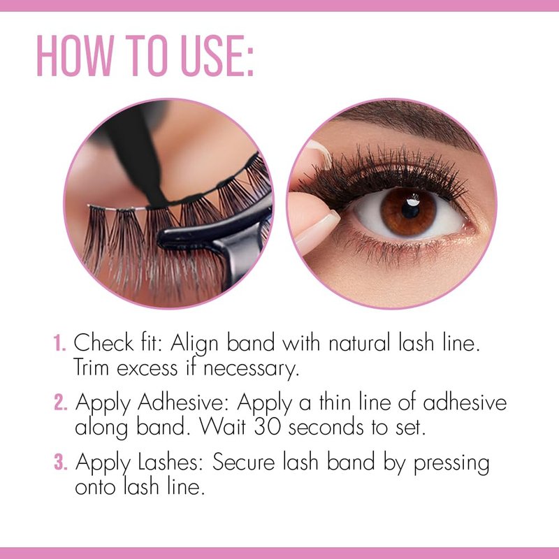 DUO Eyelash Glue - Rosewater & Biotin Strip Lash Adhesive with Eyeliner Effect, Dark Tone, 0.18 oz