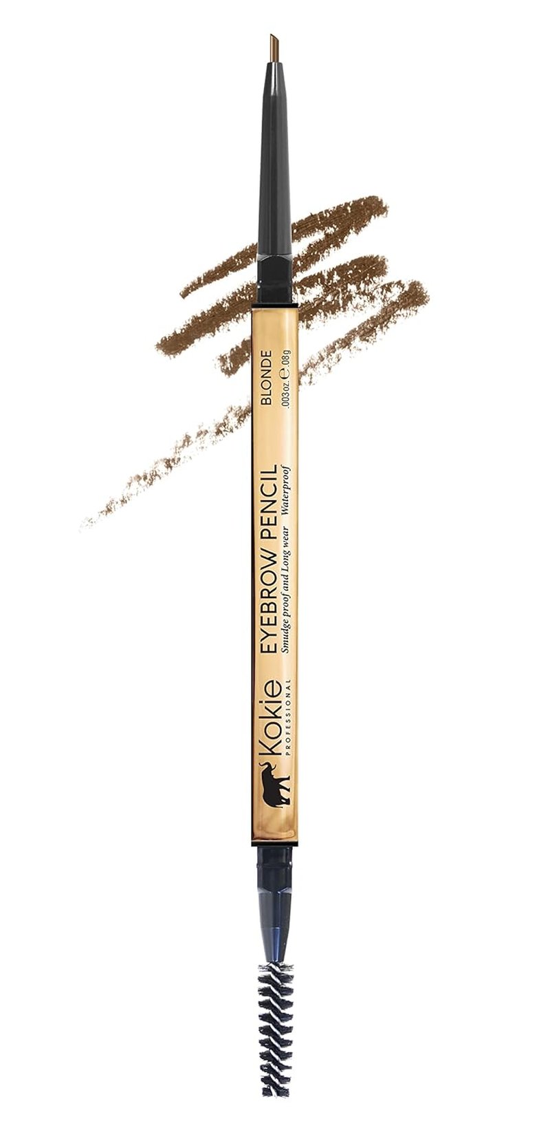 Kokie Cosmetics Micro-Fine Eyebrow Pencil - Blonde Shade for Precise Definition