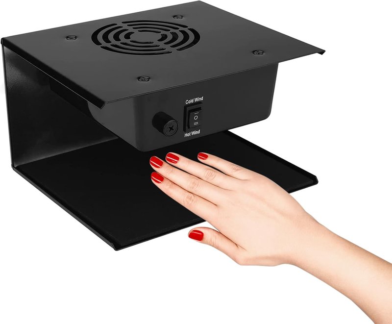 Skiennix Nail Dryer - 300W Professional Air Drying Fan with Hot & Cool Air for Manicure | Home & Salon Use