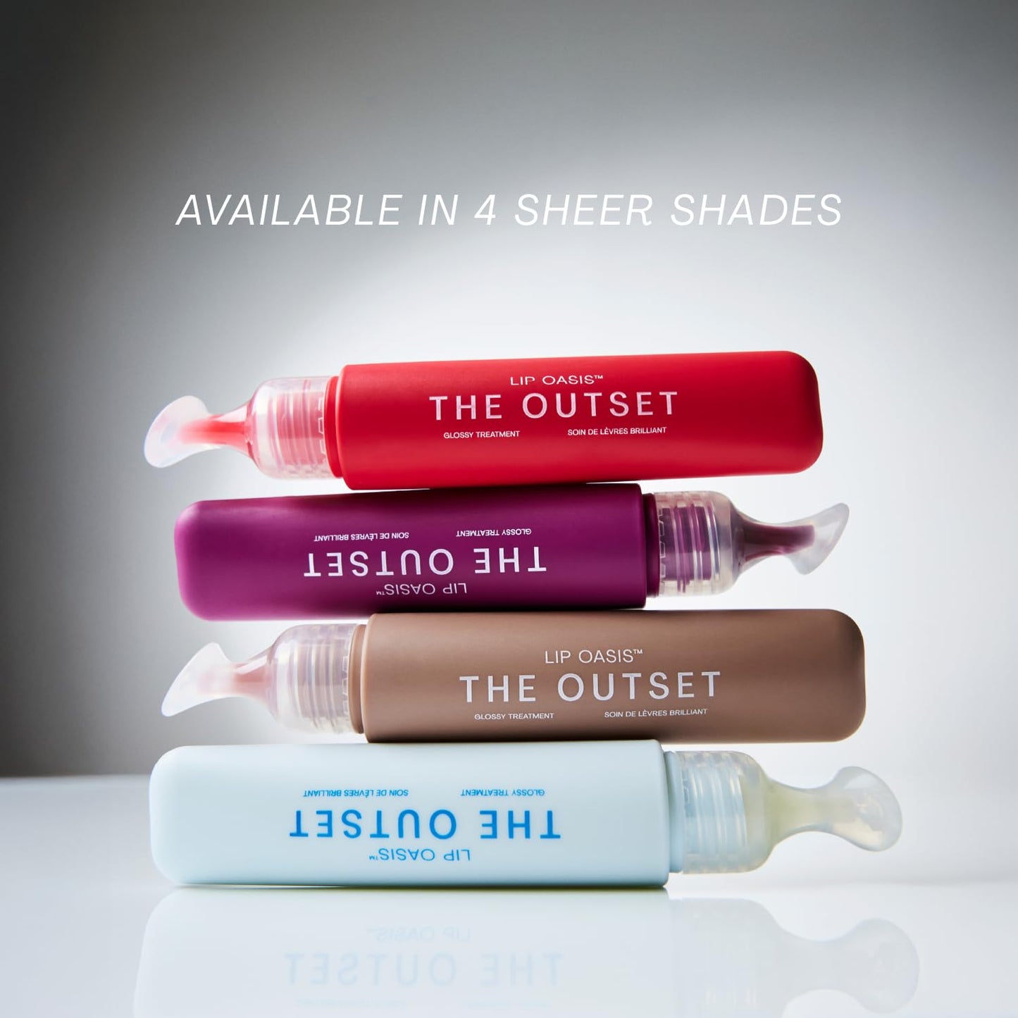 The Outset Lip Oasis Hydrating Lip Balm, Glossy Moisturizing Lip Treatment for Dry, Sensitive Lips, Clean, Vegan & Gluten-Free, Clear, 0.3 oz