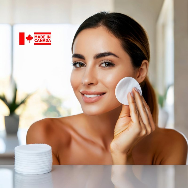 FERMALIFE Premium 100% Pure Cotton Rounds Dual Sided Exfoliating & Ultra Soft Pads for Face, Toner, Makeup, Nails, Facial, Skincare & Baby Care, Lint Free, Hypoallergenic (100ct (1 Bag))
