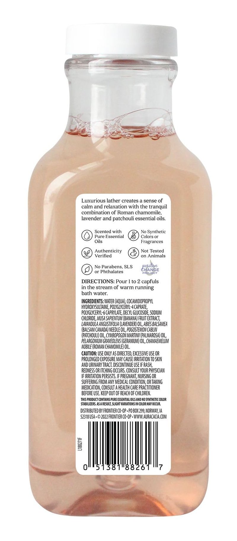 Aura Cacia Chamomile Bubble Bath, Aromatherapy Foaming Bath with Roman Chamomile, Lavender, Geranium | 13 Fl Oz (Pack of 1)