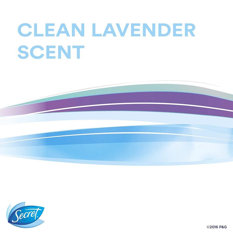 Secret Antiperspirant Deodorant for Women, Clinical Strength Soft Solid, Clean Lavender Scent, 2.6 Oz
