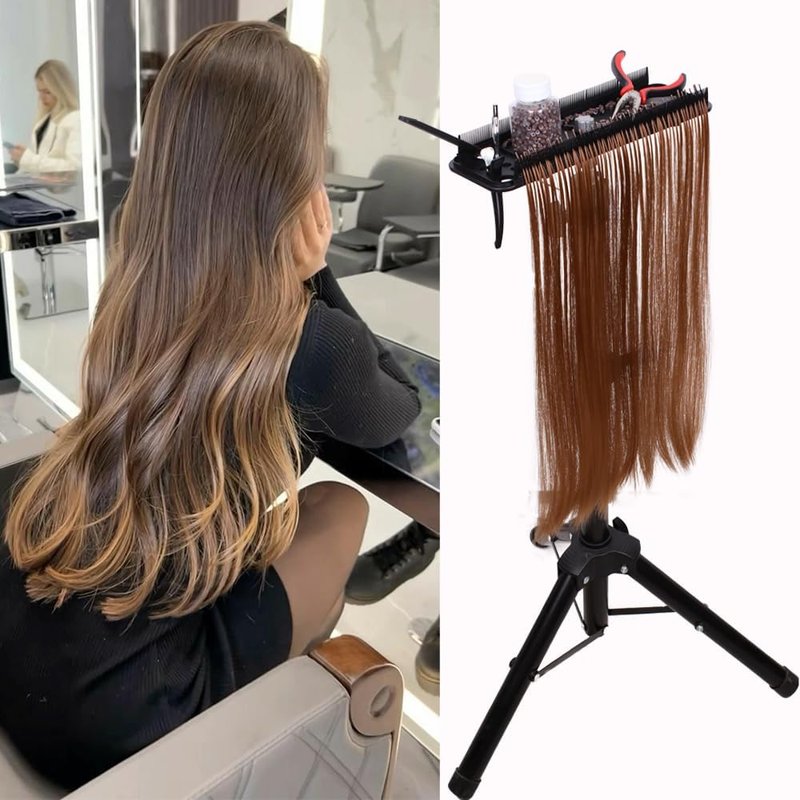 Skiennix Hair Extension Holder - Double-Sided Display Rack for Salon & Home Use | Hair Separator Tool