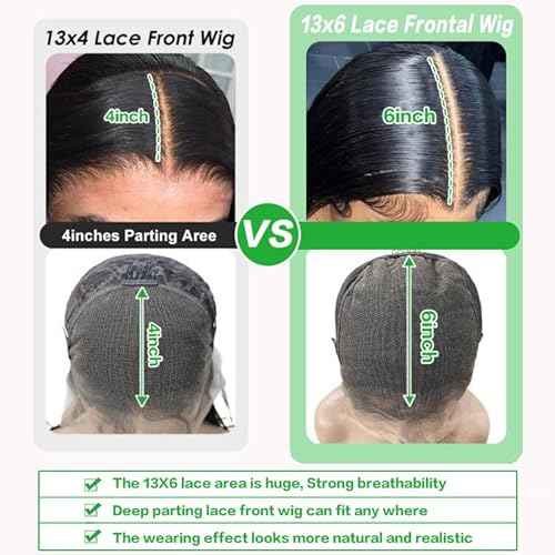 GABRIELLE 20 Inch 13x6 Lace Front Body Wave Wig HD Lace Frontal Wigs Human Hair 200 Density Pre Plucked Lace Front Wig with Baby Hair Glueless Wigs for Women Natural Color