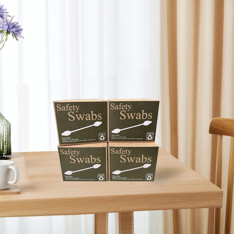 Safety Cotton Swabs for Babies - Large Tip Cotton Buds | 216 Pack