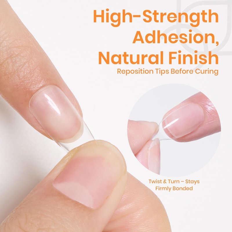 Beetles Nail Glue Gel Hands-Free, 20g Tipex Solid Nail Glue Gel for Acrylic Nails Extension, Press On Nails, 3D Nail Art, Soak off UV & LED, Beginner Friendly Long Lasting DIY Home Manicure