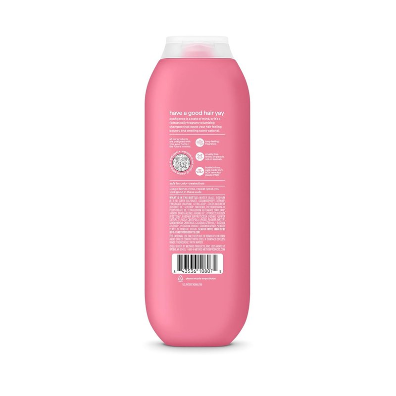 Method Pure Peace Volumizing Shampoo - Thicker, Fuller Hair | Sulfate-Free, Color-Safe - 14 oz