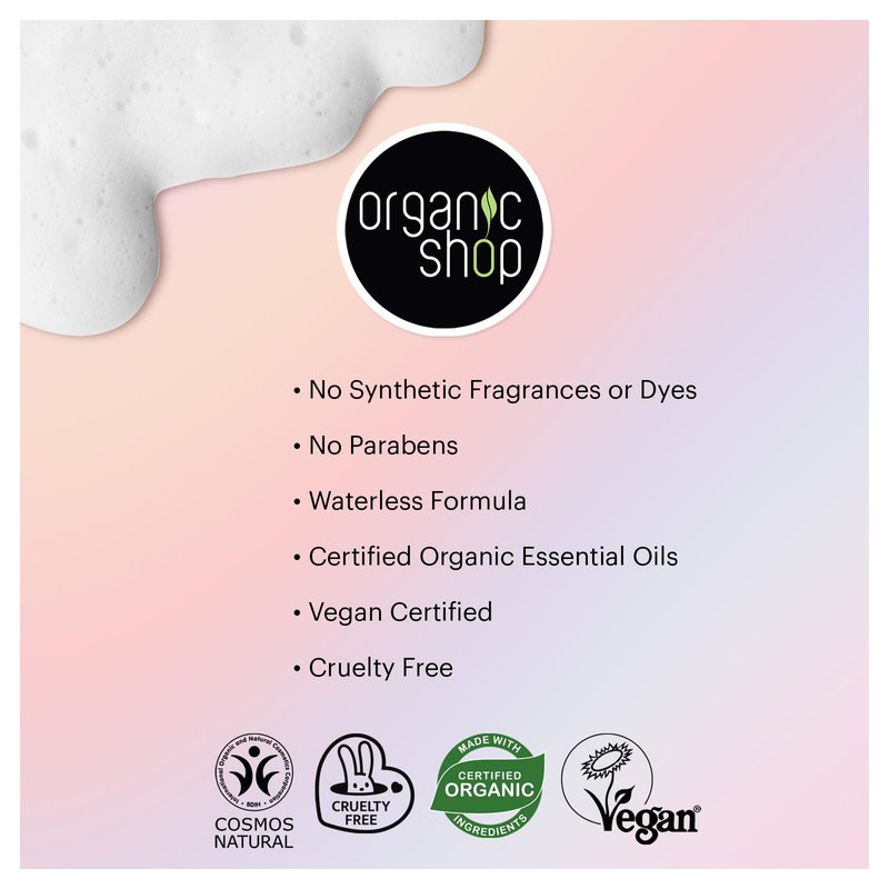 Organic Shop Honey & Almond Hair Strengthening Shampoo & Conditioner Hydrate Moisturizing Restorer, Softens & Deeply Hydrates Dry Damaged Hair, Paraben-Free, Sulfate-Free. 100% Vegan - Organic. Pack-2
