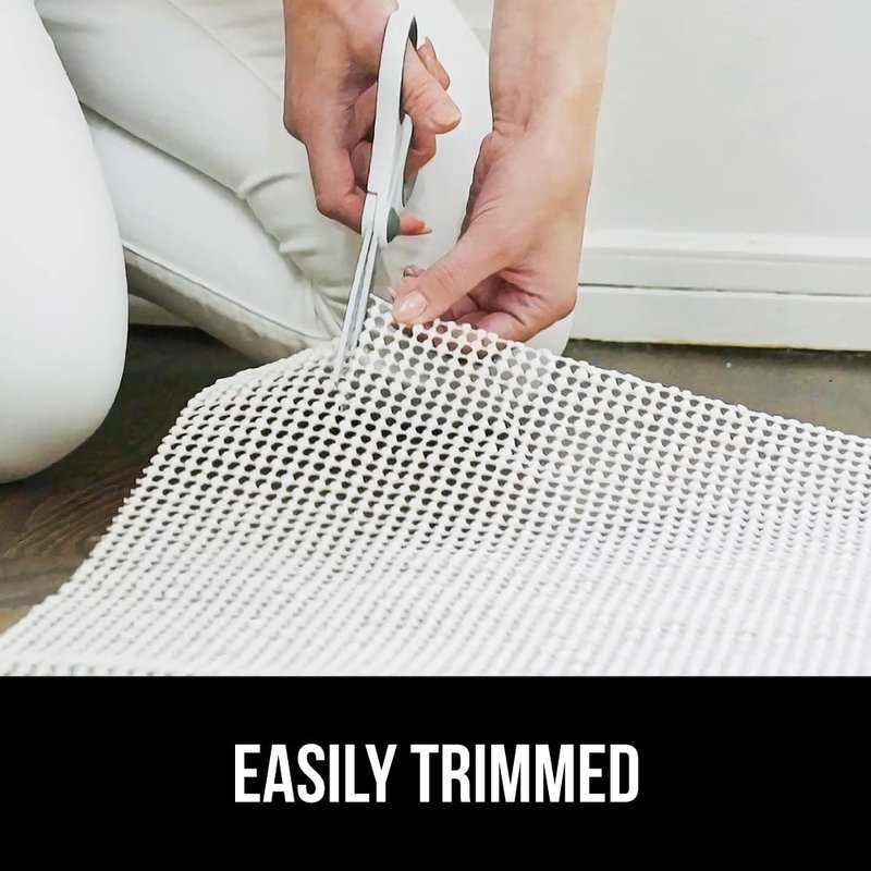 GORILLA GRIP® Strong Rug Pad Gripper, Grips Help Keep Area Rugs Safe in Place, Slip and Skid Resistant Pads for Tile and Hardwood Floors, Under Carpet Mat Cushion Floor Protection, 2x3 FT