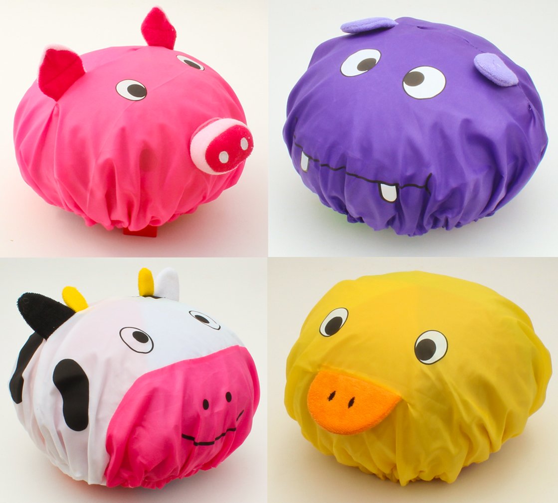 Zoie + Chloe 3D Animal Shower Caps