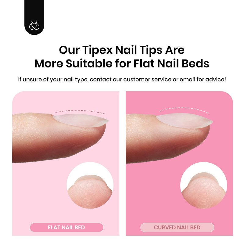 Beetles Tipex Gel Nail Kit with 224Pcs 16Sizes Medium Coffin Apex Nail Tips C Curved , Pre-building Acrylic Nails with Tipex Nail Glue,Mini Nail Lamp, Nail File for DIY Nails or Salon Use