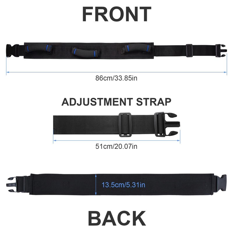 Gait Belt, Gait Belts for Seniors, Gait Belt with Handles, Gate Belts Medical for Elderly, Transfer Belt with Quick Release Buckle, Lift Belt for Physical Therapy, Safety Walking Belt for Elderly