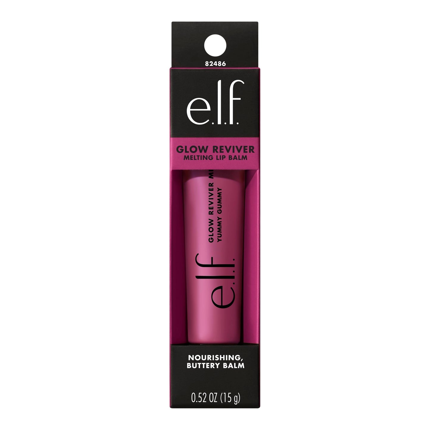 e.l.f. Glow Reviver Melting Lip Balm, Hydrating Tinted Lip Balm For A Glossy Finish & Soft, Supple Lips, Vegan & Cruelty-Free, Yummy Gummy