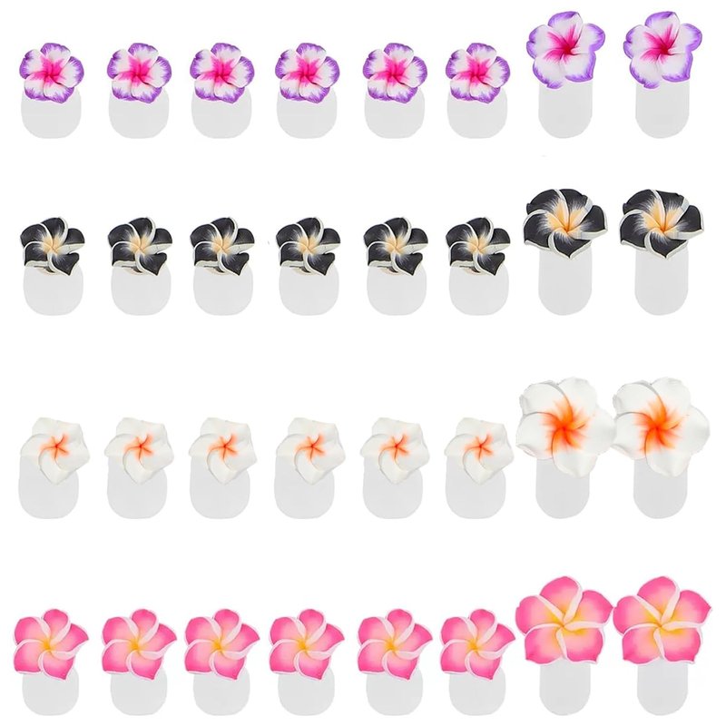 Skiennix Toe Separators - Colorful Silicone Flower Design for Perfect Pedicures | 32 Pieces
