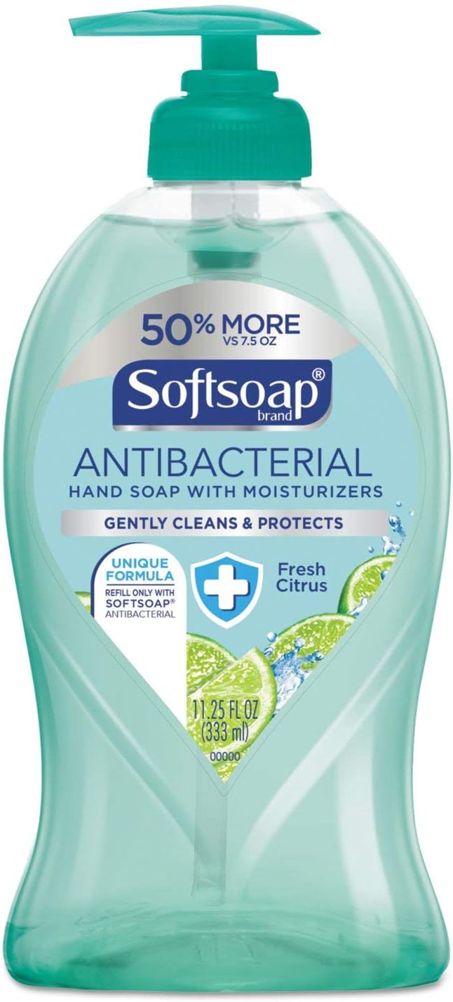 Softsoap Antibacterial Hand Soap - Fresh Citrus Scent | 11.25 oz Pump Bottle