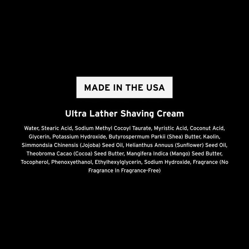 SUPPLY Ultra Lather Shaving Cream for Men – Rich Cushion for Smoother Shave – Helps Reduce Shave Irritation – Fragrance Free – 3.4 oz