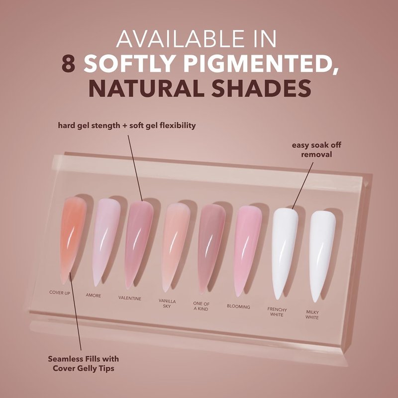 KIARA SKY Builder Nail Gel - Hema-Free Formula for Strong Nails | Amore, 0.5 Fl Oz