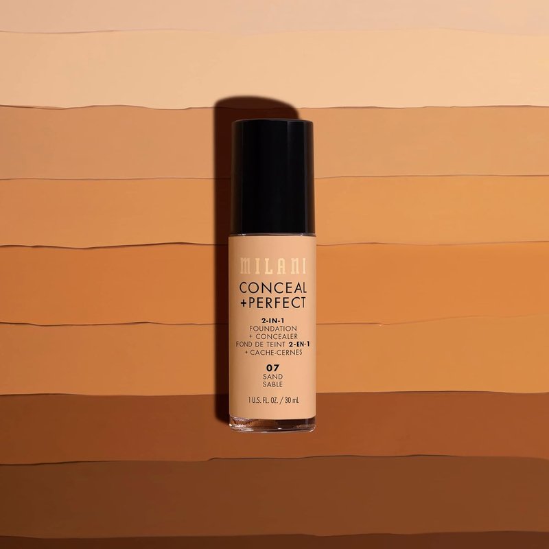 Milani Conceal + Perfect Liquid Foundation - Sand Shade | 1 Fl. Oz.