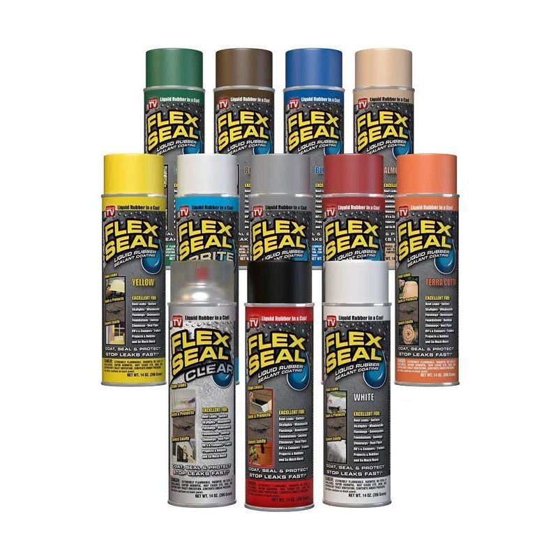 Flex Seal, 14 oz, Almond, Stop Leaks Instantly, Waterproof Rubber Spray On Sealant Coating, Perfect for Gutters, Wood, RV, Campers, Roof Repair, Skylights, Windows, and More