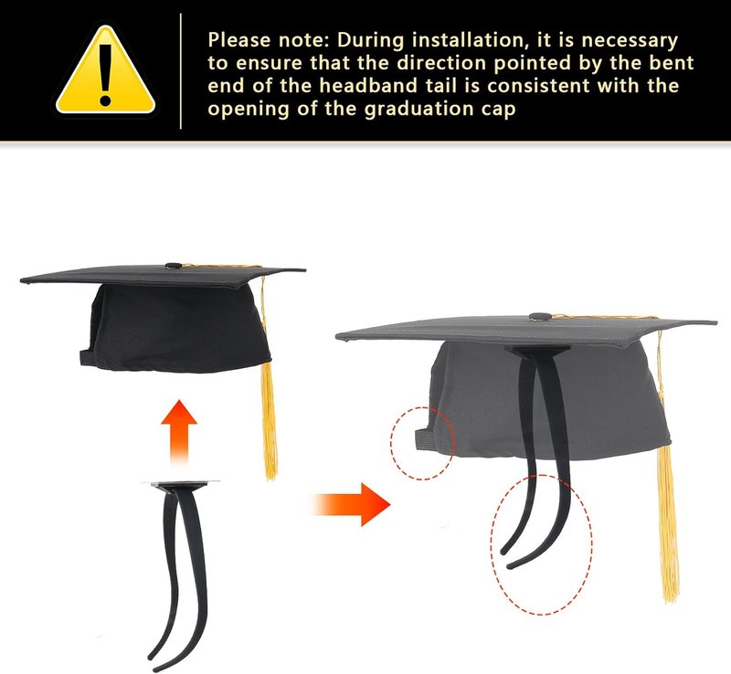 Tryly Graduation Cap Headband Insert - 2 Pack Anti-Slip Stabilizer for Eyeglasses | Perfect Graduation Gift