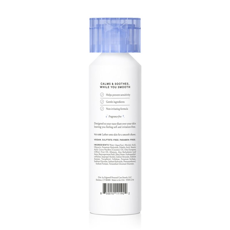 Billie Whipped Shave Cream - Ultra Gentle Protection - Fragrance-Free & Dermatologist-Approved - Designed for Sensitive Skin - 6.5 fl oz