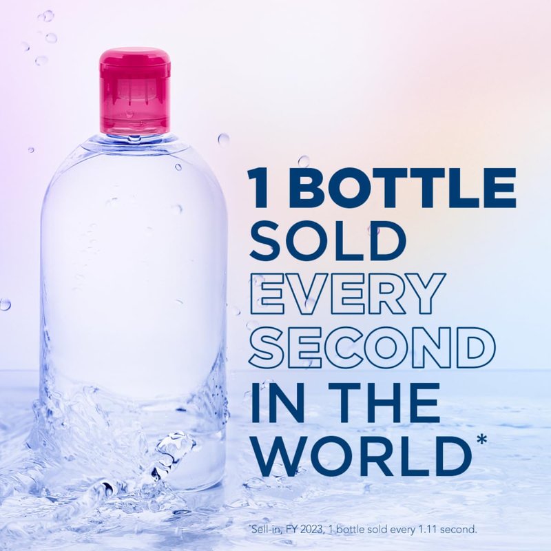 Bundle of Bioderma - Sensibio - H2O Micellar Water - Makeup Remover Cleanser - Face Cleanser for Sensitive Skin- Comes in 500 ml and 100ml Traveller's size