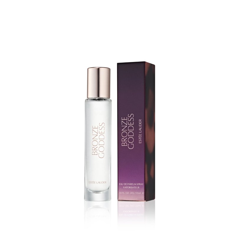 Estée Lauder Bronze Goddess Eau de Parfum Spray with Notes of Tiare Flower, Coconut, Amber, Sandalwood and Vanilla | Perfumes for Women, Travel Size, 0.34 Fl Oz