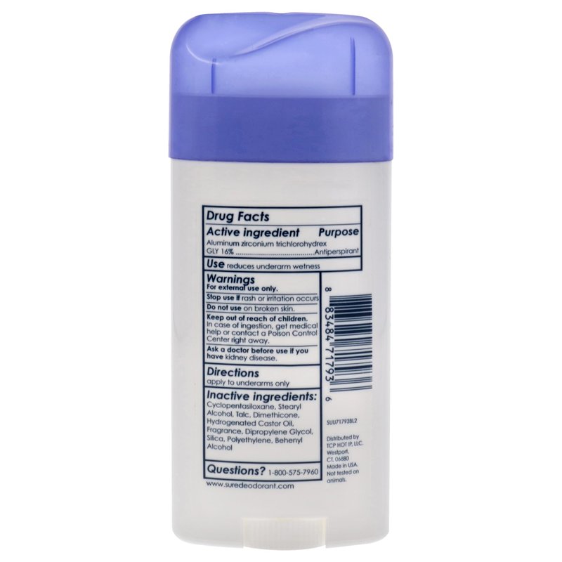 Sure Reg Solid Size 2.7z Sure Regular Original Solid Anti-Perspirant Deodorant
