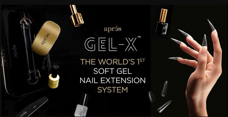 Apres Nail Extend Gel Gold Bottle | 15mL | Premium Quality | Soft Gel, Gel-X Tips Adhesive, Easy Application, Easy Removal, Soak Off, Applicator Included