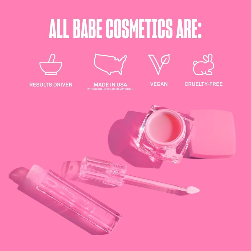BABE ORIGINAL Cloud 9 Peptide Lip Serum and Babe Lip Mask Daily Lip Treatment with Cloudberry Oil, Hyaluronic Acid for Dryness & Fine Lines | Smoothing & Hydrating Lip Moisturizer Bundle