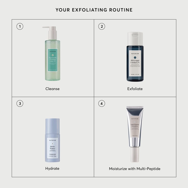 Naturium BHA Liquid Exfoliant 2%, Leave-on Face & Skin Care Exfoliating Pore Treatment, with Salicylic Acid & Bioactive Fruit Acids, Packaging May Vary, 4 oz