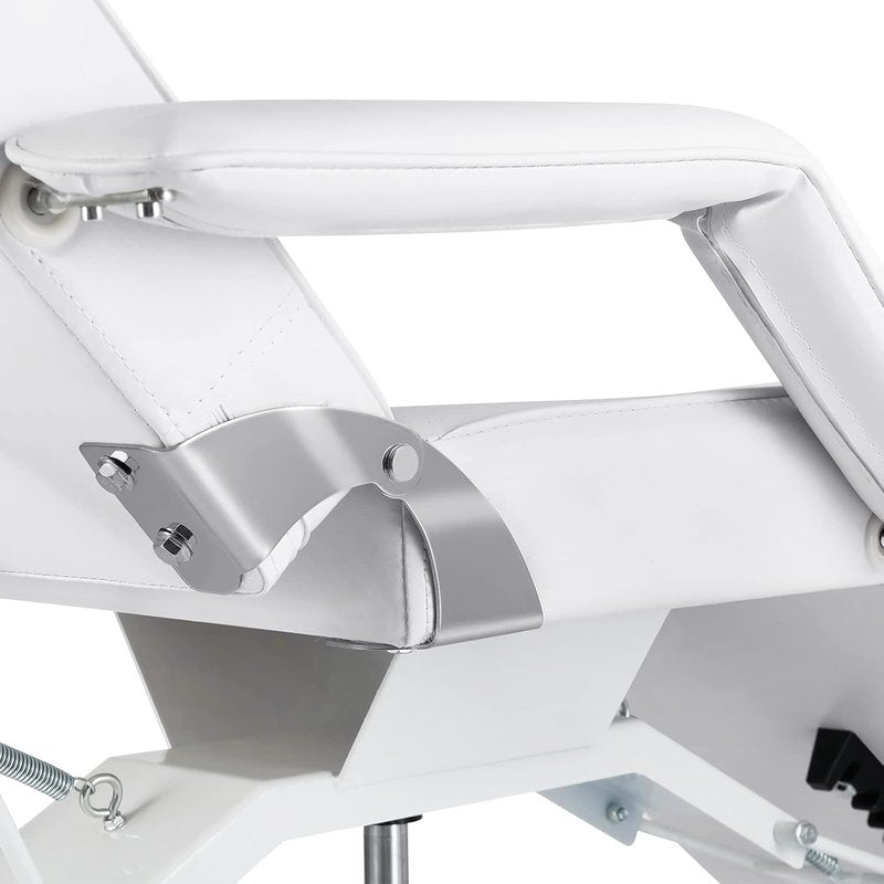 Hydraulic Facial Table - Adjustable Tattoo Chair & Massage Bed for Estheticians | White Salon Equipment