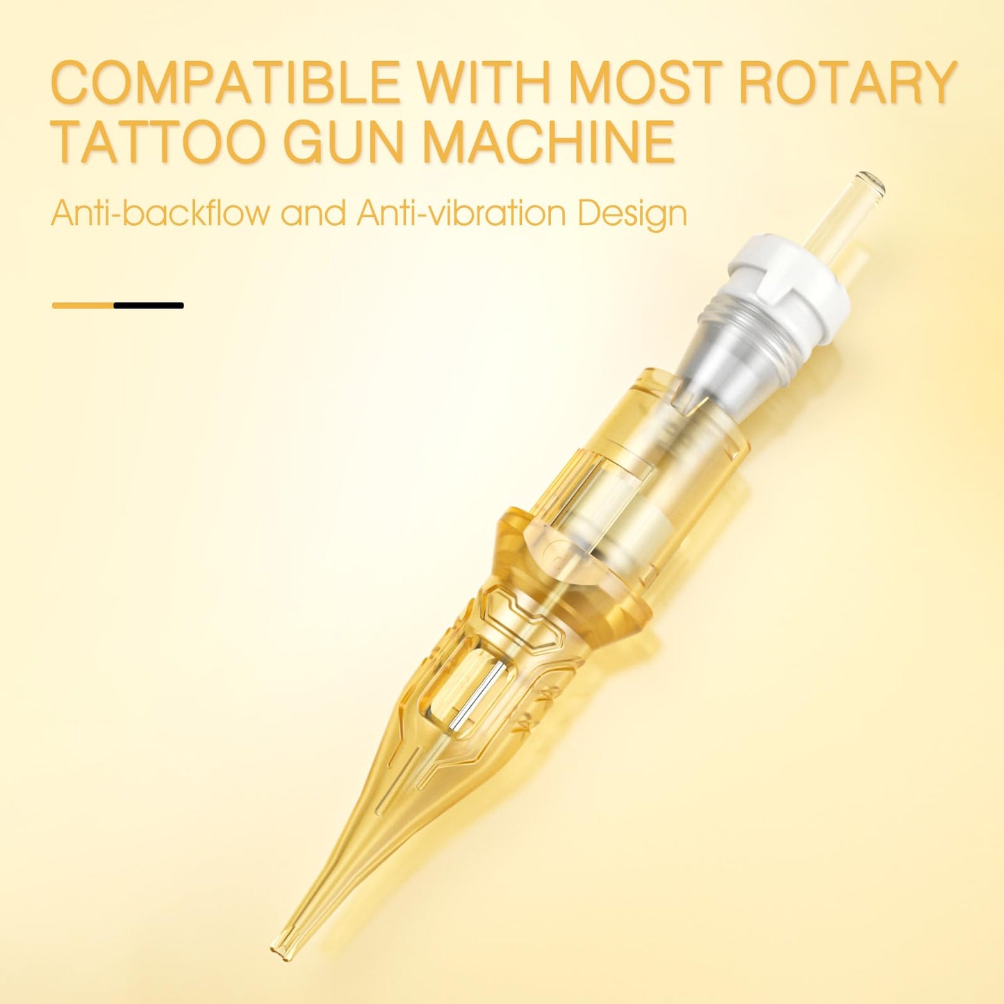 BIOMASER Tattoo Needles 1RL Tattoo Cartridge Needles Single Needle Tattoo Cartridges for Tattooing 20 Count Round Liner with Membrane for Rotary Tattoo Gun Pen Machine Tattoo Supplies(1201RL)