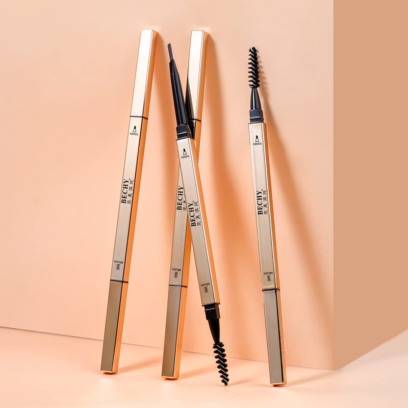 Eyebrow Pencil,Waterproof Long-Lasting Microblading Ash Brown Brow Pencil,Natural Eyebrow Makeup Ultra Slim Defining Eyebrow Pencils