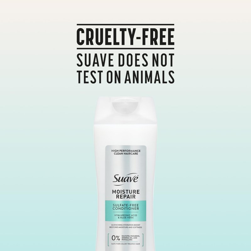Suave Moisture Repair Conditioner, Sulfate-free, for restored moisture with every wash, safe for color treated hair, 12.6 oz