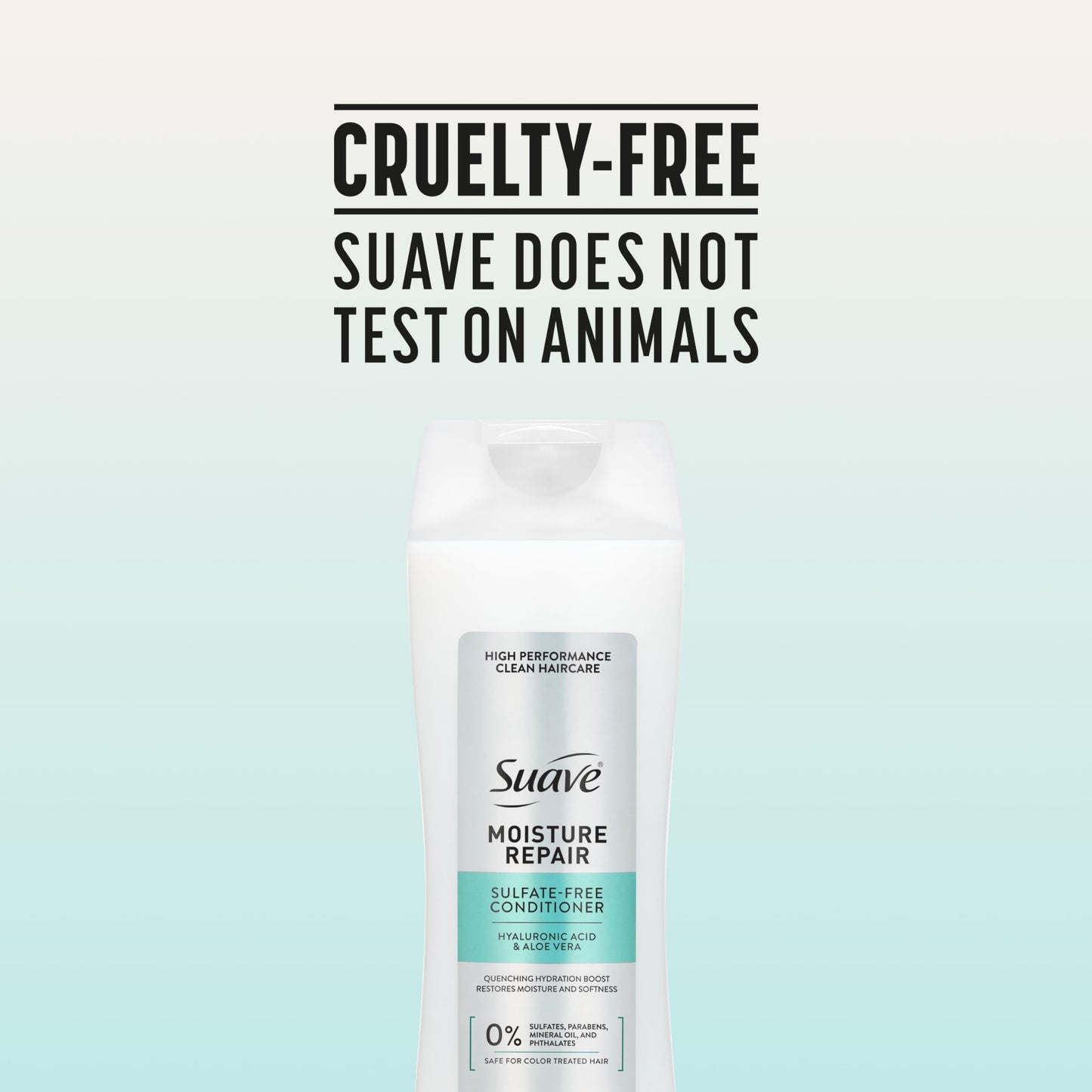 Suave Moisture Repair Conditioner, Sulfate-free, for restored moisture with every wash, safe for color treated hair, 12.6 oz