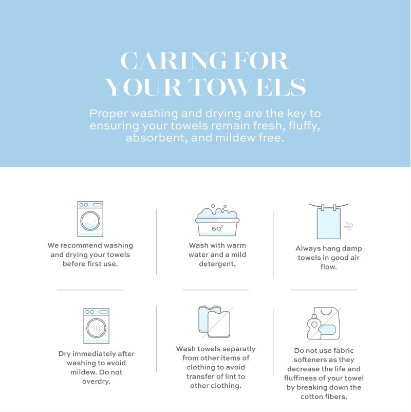 White Classic Luxury Black Hand Towels - Soft 100% Turkish Cotton | Highly Absorbent Hotel spa Bathroom Towel Collection | 16x30 Inch | Set of 6
