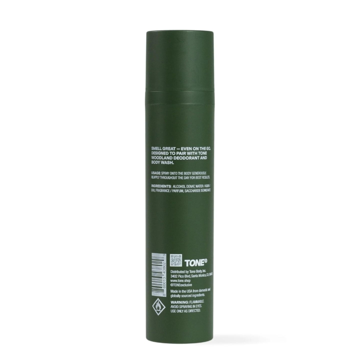 TONE On-The-Go Cologne for Men & Women, Woodland, Multi-Layered, Long-Lasting Fragrance, Travel Size, 3.4 fl oz