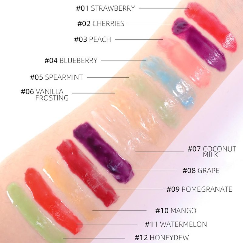 evpct Nourishing Moisturizing Tinted Lip Balm for A Sheer Tint of Color, Softens Smooths Hydrates Moisturizes Lightweight, Lip Care Gloss Plumper Stain for Women Dry & Chapped Lips, 02# CHERRIES
