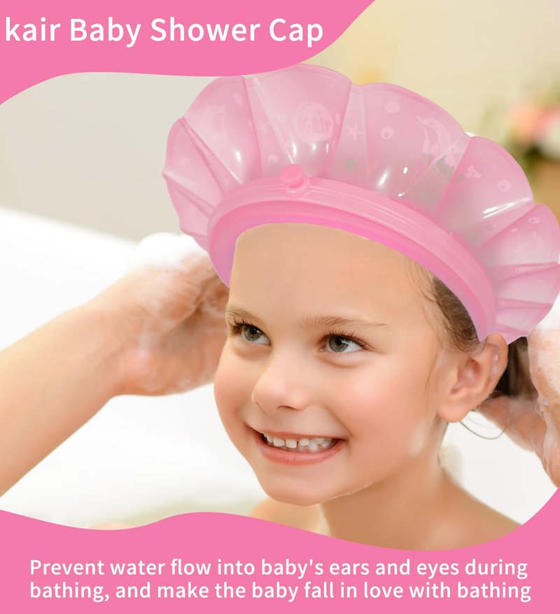 kair Baby Bath Visor Soft Silicone Shower Cap fit for More Than 24 Months