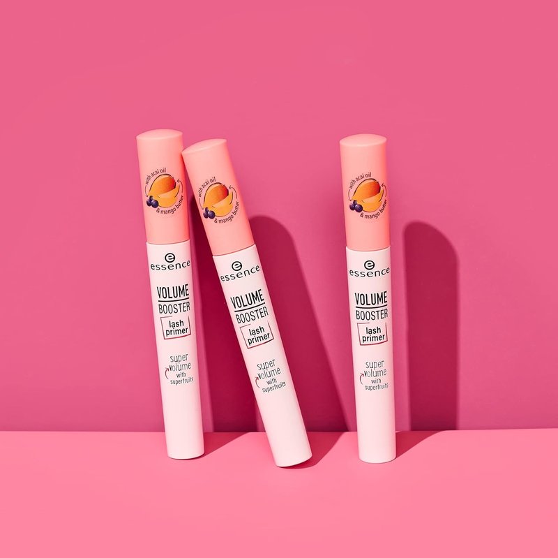 Essence Volume Booster Lash Primer Mascara - Nourishing Formula with Mango Butter & Acai Oil | White | Vegan & Cruelty-Free